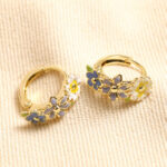 Floral Hoop Earrings - Image 3